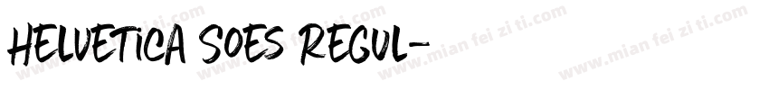 Helvetica Soes Regul字体转换